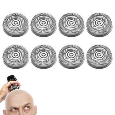 Imagem de Pacote com 8 lâminas de reposição para Skull Shaver Pitbull Gold/Plati