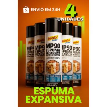 Imagem de Espuma Expansiva PU 500ml  Mundial Prime MP90  Construção Civil, Vedaç