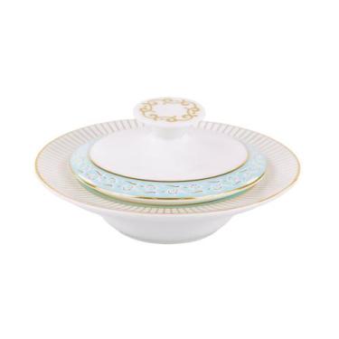 Imagem de Manteigueira Redonda Porcelana Schmidt - Dec. Audrey 2251, 2251, 12