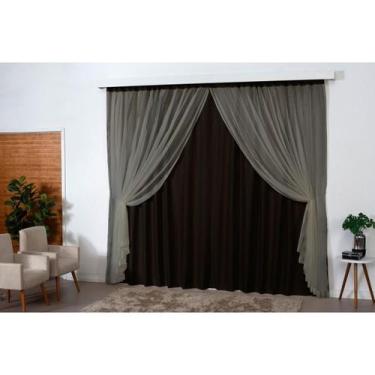 Imagem de Cortina Corta Sol Para Janela 2,00x1,70 Blackout Varão Suiço - EMPÓRIO