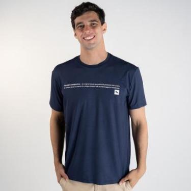Imagem de Camiseta Acostamento Modal Concept Azul Marinho-Masculino