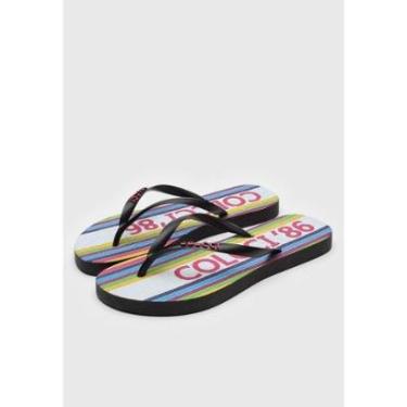 Imagem de Chinelo Colcci Preto Monograma 1986-Feminino
