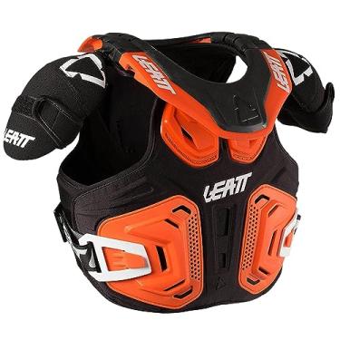 Imagem de Leatt Colete Fusion 2.0 Motox Body Armor da Leatt com Espuma de Impacto Macia Ventilada 3DF AirFit e Função de Encaixe da Placa Numérica, para Ciclismo, Laranja, Ajustável