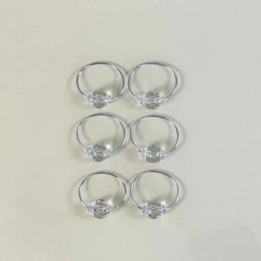 Imagem de Kit 6 Pçs Anel para Guardanapo 6 Lugares Cristalino 4x3cm Argola - Val