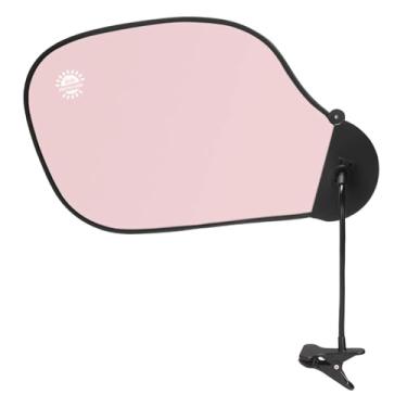 Imagem de BaotyJie Protetor de luz para de computador, braço dobrável com braçadeira para bloquear luz de teto, giro profissional de 360°, Rosa