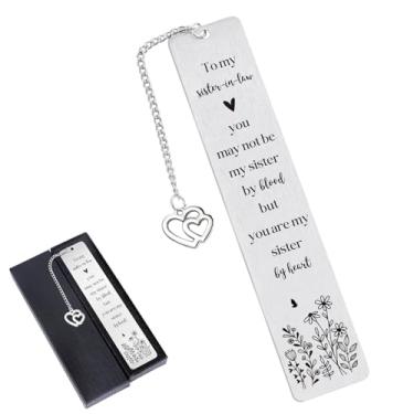 Imagem de Shejdgart Marcador de livro Sister in Law - Marcadores de livro para mulheres, aniversário, casamento, Natal, Ação de Graças, aniversário, casamento, dia das mães, presentes de casamento para cunhada