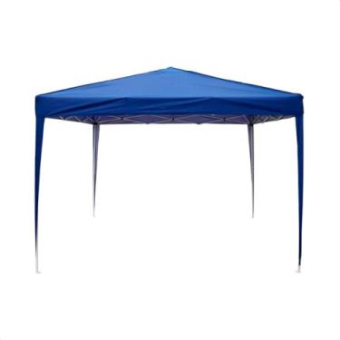 Imagem de Tenda Gazebo Sanfonada 3x3 Articulada Retrátil, Barraca de Praia Desmontável com Bolsa, Gazebo Mor Impermeável para Camping, Piscina e Jardim