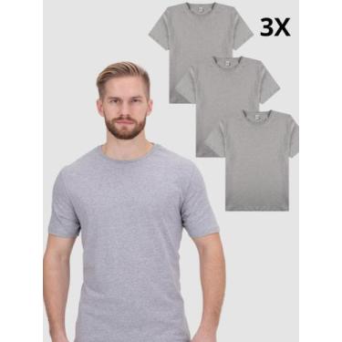 Imagem de Kit 3 Camisas Básicas Adulto Mescla - Vida Costeira Oficial, P, Mescla