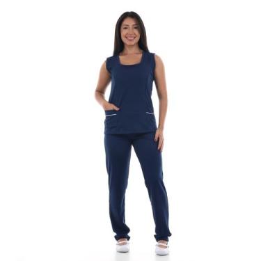 Imagem de Uniforme Regata E Calça Helanca Prático Elástico E Flexível Para Copei