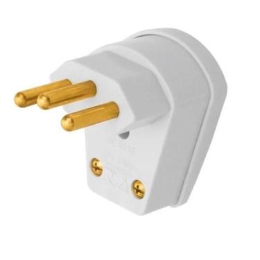 Imagem de Plugue Macho 2p+t 10a 90 Cinza - Fame