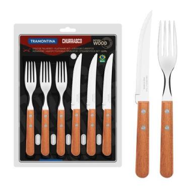 Imagem de Jogo de Talheres Tramontina Faqueiro Dynamic 12 Peças Churrasco Aço In