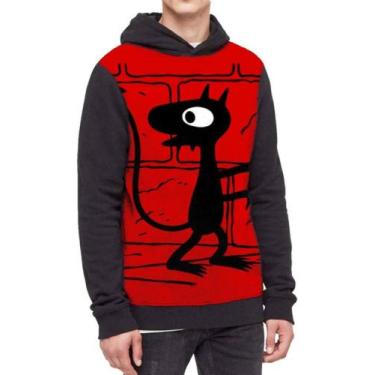 Imagem de Moletom Com Capuz Lici Desencanto Ref:612 - smoke, Preto, GG