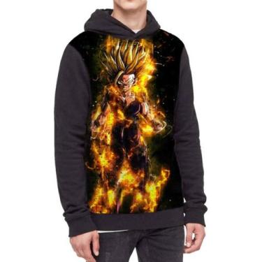 Imagem de Moletom Com Capuz Gohan Dragon Ball Ref:761 - smoke, Preto, PP