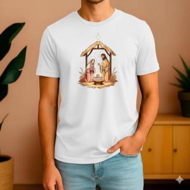 Imagem de Camiseta Natal Presépio Nascimento de Jesus Mulher & Homem - TRAJANO S