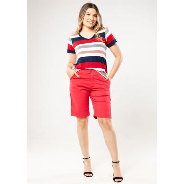 Imagem de Bermuda Pau a Pique Anarruga Vermelho