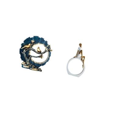 Imagem de Fenteer Estatueta de Ornamento de Resina para Decoração de Casa E Estante de Livros, Centro de Mesa para Sala de Estar, Quarto, Leitores, Presente, Escultura