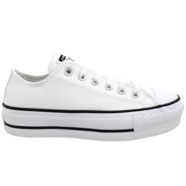 Imagem de Tênis Feminino Casual Dia a Dia Passeio Trabalho Retrô Flatform Street em Couro Converse All Star Ch-Feminino