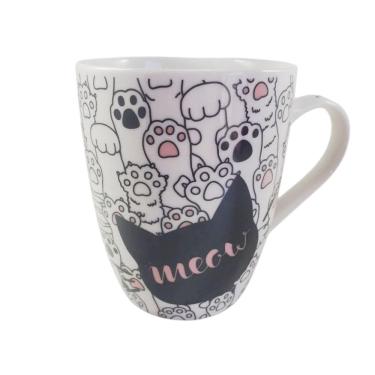 Imagem de Caneca Cerâmica Gatinho Pets Cat 400Ml Gato Patinhas