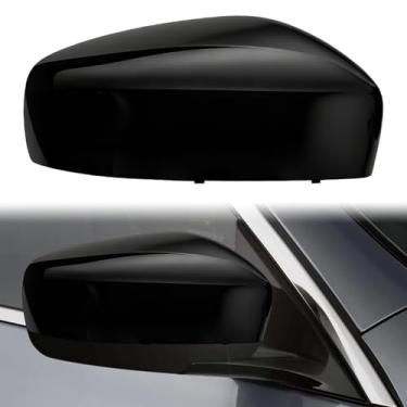 Imagem de Tampas pretas de substituição do espelho do lado do passageiro direito para Infiniti G25, 2008-2013 G37, 2015 Q40, 2014-2015 Q60 Sedan Coupe sem seta, substitui diretamente o estilo, não o estilo