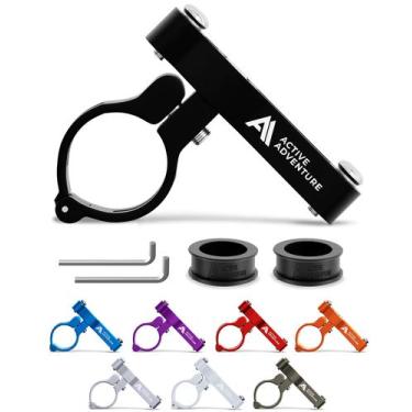 Imagem de Adaptador de suporte de garrafa de água de bicicleta para guidão ou po