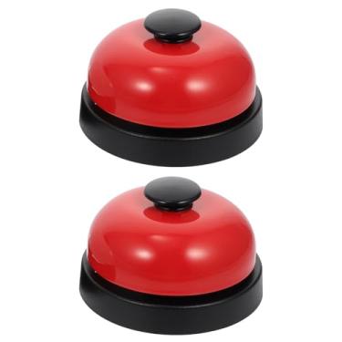 Imagem de Uonlytech Conjunto de 2 campainhas de mão extra alto para restaurantes e eventos, estrutura de metal resistente para festas de recepção e jogos