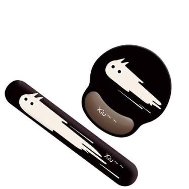 Imagem de Conjunto de apoio de pulso para mouse e teclado ergonômico Xiu Cat - y