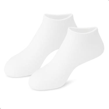 Imagem de Meia Hidratante Para Pés Rachado Ressecado Tratamento Para Rachaduras Ressecamentos Pés Desidratado Reutiizável 20 a 30 Minutos Diariamente Federal's Store (Branca)