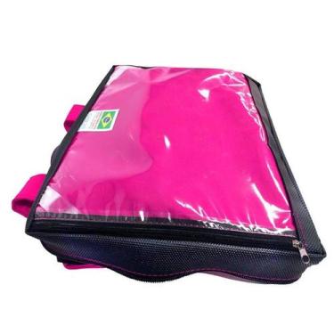 Imagem de Capa bag motoboy reforçado 45 litros - Rosa - Bag Brasil Mochilas - BA