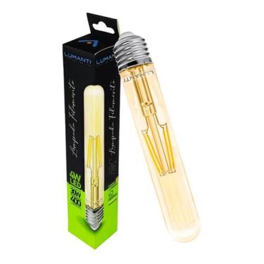 Imagem de Lâmpada Filamento Led Tubular T30 4W E27 Biv Branco Quente - LUMANTI, 