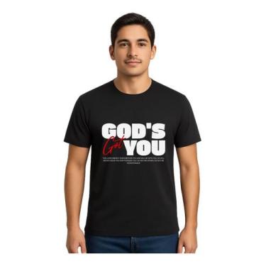 Imagem de Camiseta Masculina Algodão Cristã Fé Religião Gospel Jesus - Evangélic