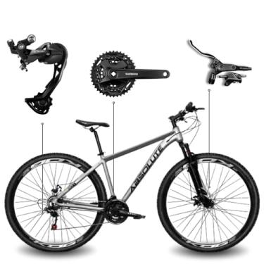 Imagem de Bicicleta Aro 29 Absolute Nero 5 Shimano Alivio 27V Freio Hidráulico Quadro Alumínio Suspensão com Trava Absolute (Cinza, 23)