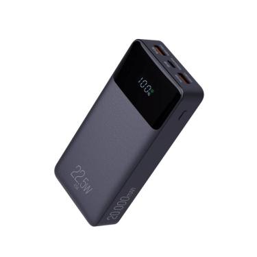 Imagem de Power Bank, ELG, 20000mAh, Display Indicador, Preto, 3 Saídas USB-C e USB-A