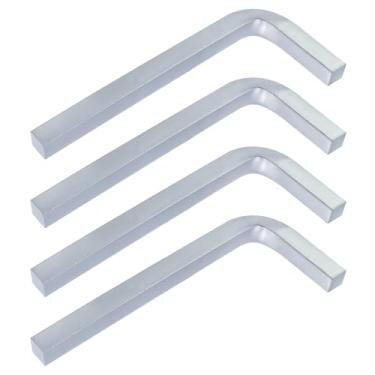 Imagem de Antrader Chaves de cabeça quadrada, conjunto de chaves de fenda quadradas em forma de L de 8 mm - ferramenta de reparo e instalação de cabeça quadrada de aço cromado de 2 peças