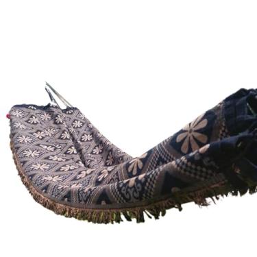 Imagem de Rede De Dormir Descanso Casal Indiana gigante para varanda, quarto, sala e jardim(Marrom)