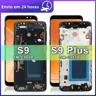Imagem de Tela LCD Samsung S9 plus G965F G960F Com Moldura, Display De Qualidade