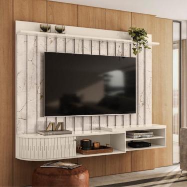 Imagem de Home Painel Suspendo Imola Madetec 1 Porta Deslizante Calacata-off White