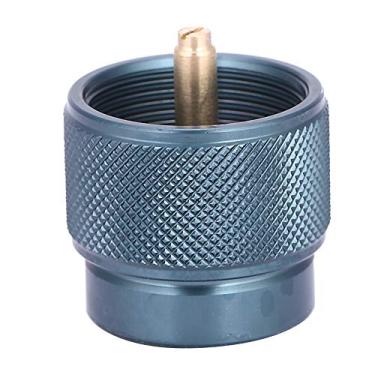 Imagem de Adaptador de fogão a gás conector preto para cilindro de gás Mapp com tocha de soldagem, multifuncional para tanque, equipamento de cozinha de acampamento de liga de alumínio