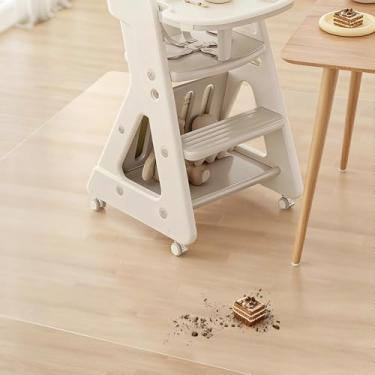 Imagem de Tapetes de vinil transparente extragrossos 2x4 para o chão, tapete antiderrapante para debaixo da mesa da cozinha, protetor de vinil impermeável para animais de estimação, móveis, áreas de alto