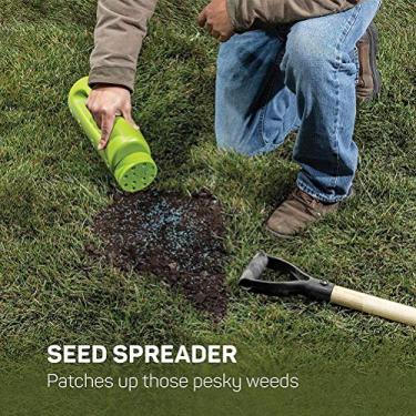 Imagem de Zhjvihx Espalhador de Sal do Adubo do Abanador, Carga Pesada Durável da Tampa Tamanho Furo Distribuidor à Mão para Jardins (verde)