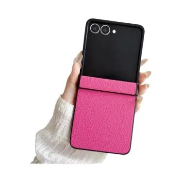 Imagem de Capa Protetora De Luxo Em Couro Duro Para Samsung Galaxy Z Flip 7 6 5 