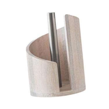 Imagem de predolo Suporte para Papel Toalha de Mesa, Suporte para Rolo de Papel, Moderno, Base Antiderrapante, Dispensador de Papel em Resina, Independente, para Sala, Branco