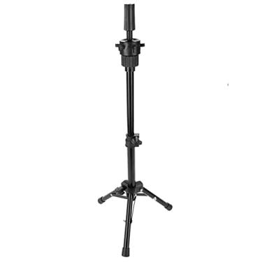 Imagem de Generic Manequim de Cabelo Prático para Prática de Cabelo, Manequim de Cabeça, para Cabeleireiro, Cabeleireiro, Prática de Treinamento de (Suporte Preto)