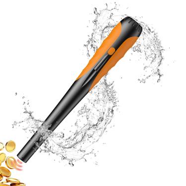 Imagem de JKUSS Pinpointer Detector de Metais, 4 Modos Busca de Tesouro Sonda Profissional Impermeável Portátil Pinpointer Varinha de Ponteiro, Detector de Metais com Bateria de 9V para Adultos, Crianças