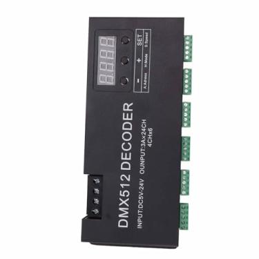 Imagem de Domary Driver de Dimmer RGBW DMX512 Decodificador de 24 Canais, Controlador de LED para Barra de Palco DC5V-24V, Display de Tubo Nixie, Operação Fácil, ótimo Efeito de Desbotamento