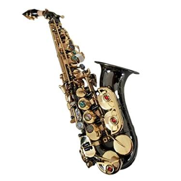 Imagem de B-Key Saxofone profissional curvo instrumento saxofone para iniciantes