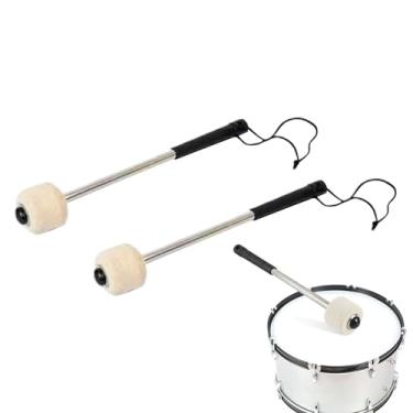 Imagem de Marretas de percussão - Tímpanos com cabeça de feltro - Conjunto de 2 marretas de percussão antiderrapantes macias para adultos, apresentação, concerto, sala de aula, prática, orquestra, escola, aula