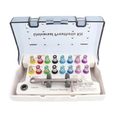 Imagem de Kit universal de chave de fenda de torque de implante, ferramentas de reparo de implantes de chaves catraca 10-70NCM