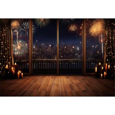 Imagem de Fundo Fotográfico Ano Novo Cenário Tecido 1,50 x 2,20m - Fadrix, FANV0