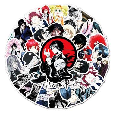 Imagem de Adesivo Anime Blacks Butlers Vinyl Cartoon Anime 50 unidades