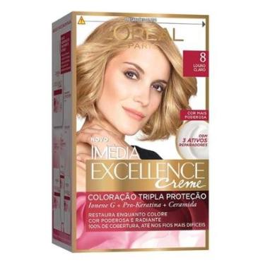 Imagem de Coloração Imédia Excellence L'Oréal Paris 8 Louro Claro-Unissex